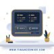 Digital time clock interface showing clock-in and clock-out tracking for work hours